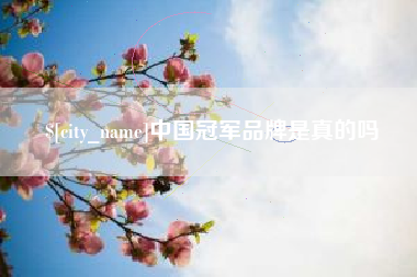 辽宁中国冠军品牌是真的吗