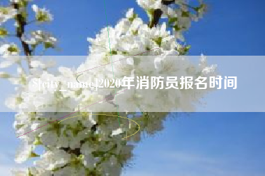 辽宁2020年消防员报名时间