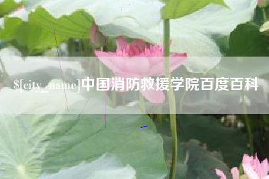 辽宁中国消防救援学院百度百科