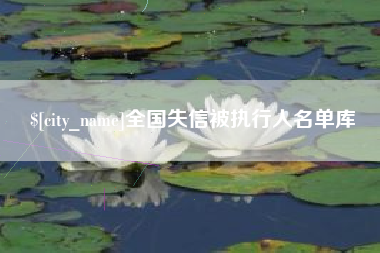 辽宁全国失信被执行人名单库
