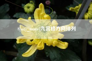 辽宁九宫格方向排列