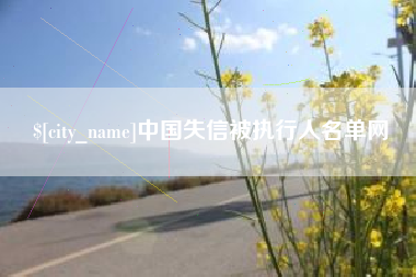 辽宁中国失信被执行人名单网