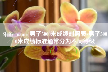 辽宁男子5000米成绩对照表-男子5000米成绩标准通常分为不同等级