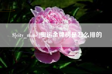 辽宁奥运金牌榜是怎么排的