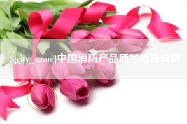 辽宁中国消防产品质量信息查询