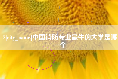 辽宁中国消防专业最牛的大学是哪一个
