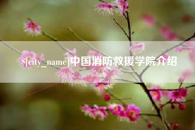 辽宁中国消防救援学院介绍