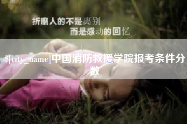 辽宁中国消防救援学院报考条件分数