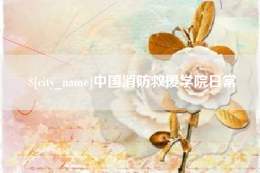 辽宁中国消防救援学院日常