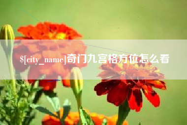 辽宁奇门九宫格方位怎么看