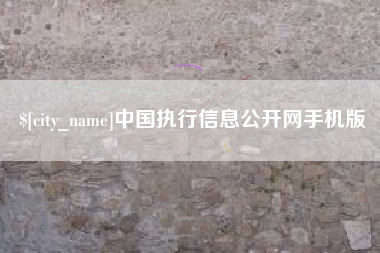 辽宁中国执行信息公开网手机版