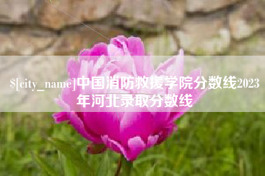 辽宁中国消防救援学院分数线2023年河北录取分数线