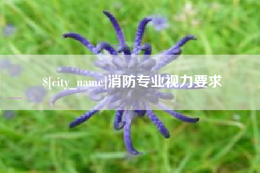 辽宁消防专业视力要求