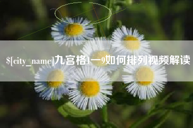 辽宁九宫格1一9如何排列视频解读