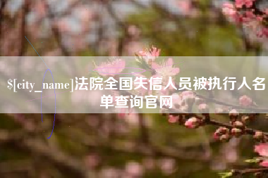 辽宁法院全国失信人员被执行人名单查询官网