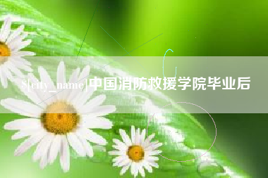 辽宁中国消防救援学院毕业后