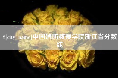 辽宁中国消防救援学院浙江省分数线