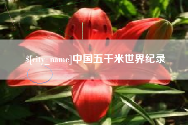 辽宁中国五千米世界纪录