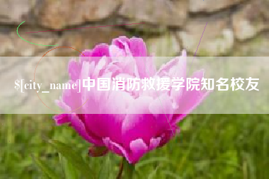 辽宁中国消防救援学院知名校友