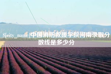 辽宁中国消防救援学院河南录取分数线是多少分