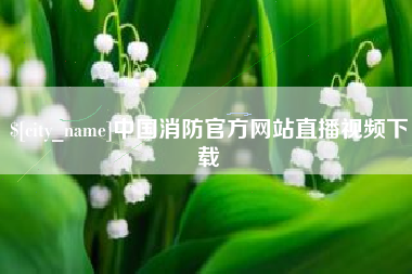 辽宁中国消防官方网站直播视频下载