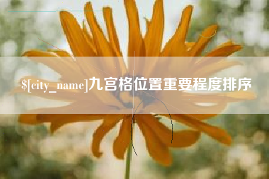 辽宁九宫格位置重要程度排序
