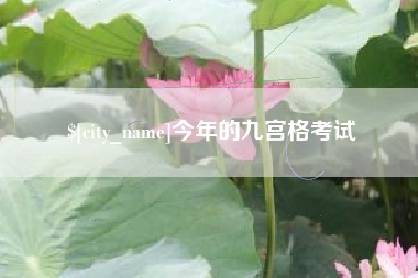 辽宁今年的九宫格考试