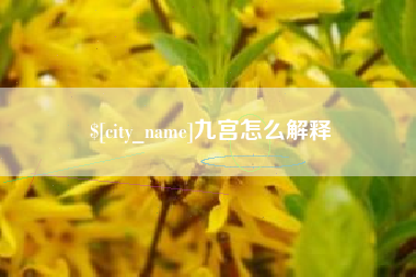 辽宁九宫怎么解释