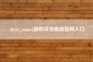 辽宁消防证书查询官网入口