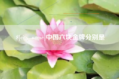 辽宁中国六块金牌分别是