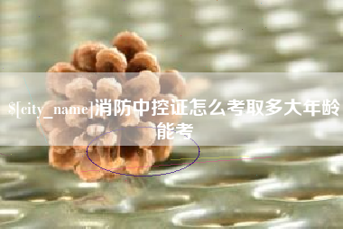 辽宁消防中控证怎么考取多大年龄能考